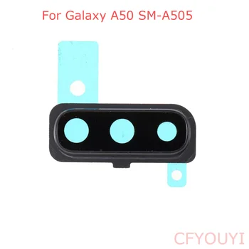 За Samsung Galaxy A50 A505 Нов капак на пръстена на обектива на задната камера със стъклена част за подмяна на обектива
