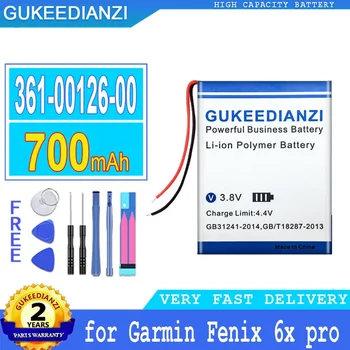 GUKEEDIANZI батерия за Garmin Fenix 6X Pro, GPS часовник, Big Power батерия, 2 линия, 700mAh, 361-00126-00
