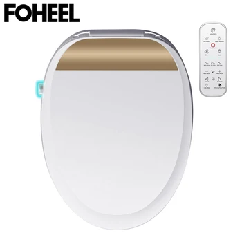 FOHEEL Интелигентна тоалетна седалка Интелигентна по-чиста отоплителна седалка Темперен дисплей Интелигентен капак за тоалетна Електрическо биде дистанционно